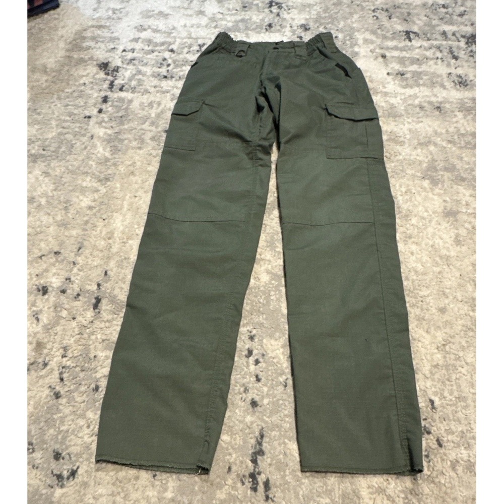 Tactical Cargo Pants Youth Boys Sz 14 Green